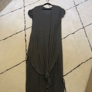 Heather gray maxi dress